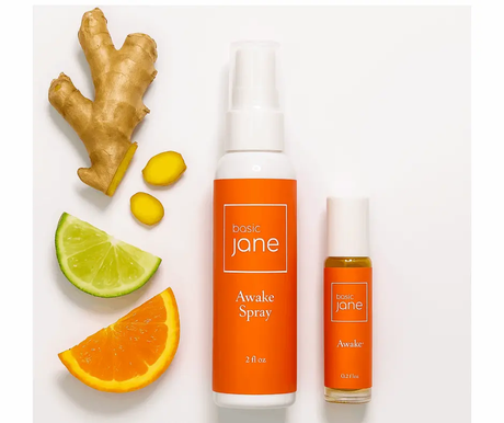 Shows citrus + bergamot combining with menthol and CBD for the perfect pain spray and aromatherapy oil 