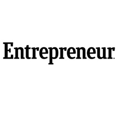 Logo of Entrepreneur which featured Science backed CBD company Verda Bio