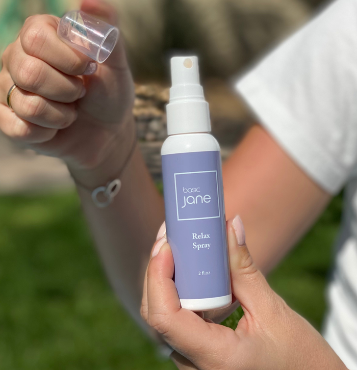 SOOTH SORE MUSCLES AND ELIMINATE PAIN WITH BASIC JANE CBD PAIN SPRAY