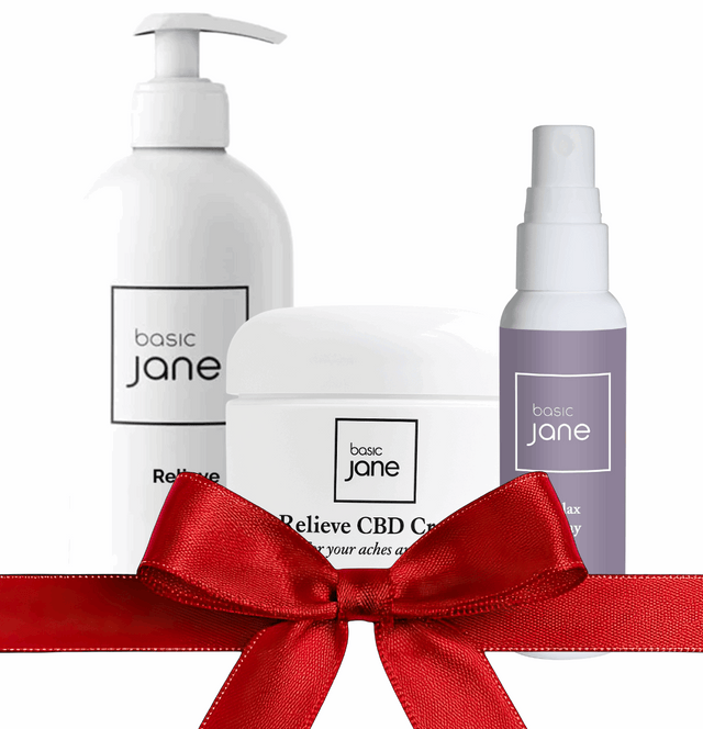 BASIC JANE AWARD WINNING, TOP RANKED CBD PRODUCTS IN A GIFT SET 