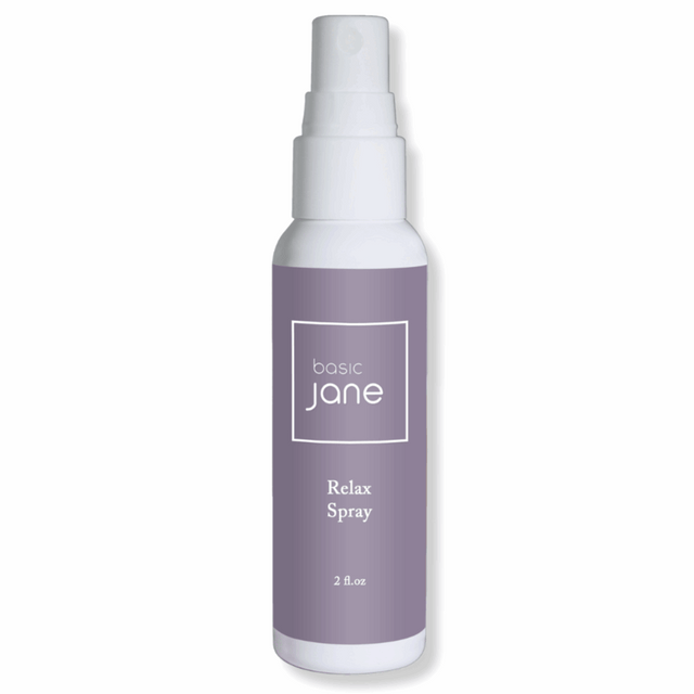 Relax Natural Topical Pain Relief Spray for Arthritis Joint and Muscle Pain Relief with Cannabis and Menthol | Basic Jane