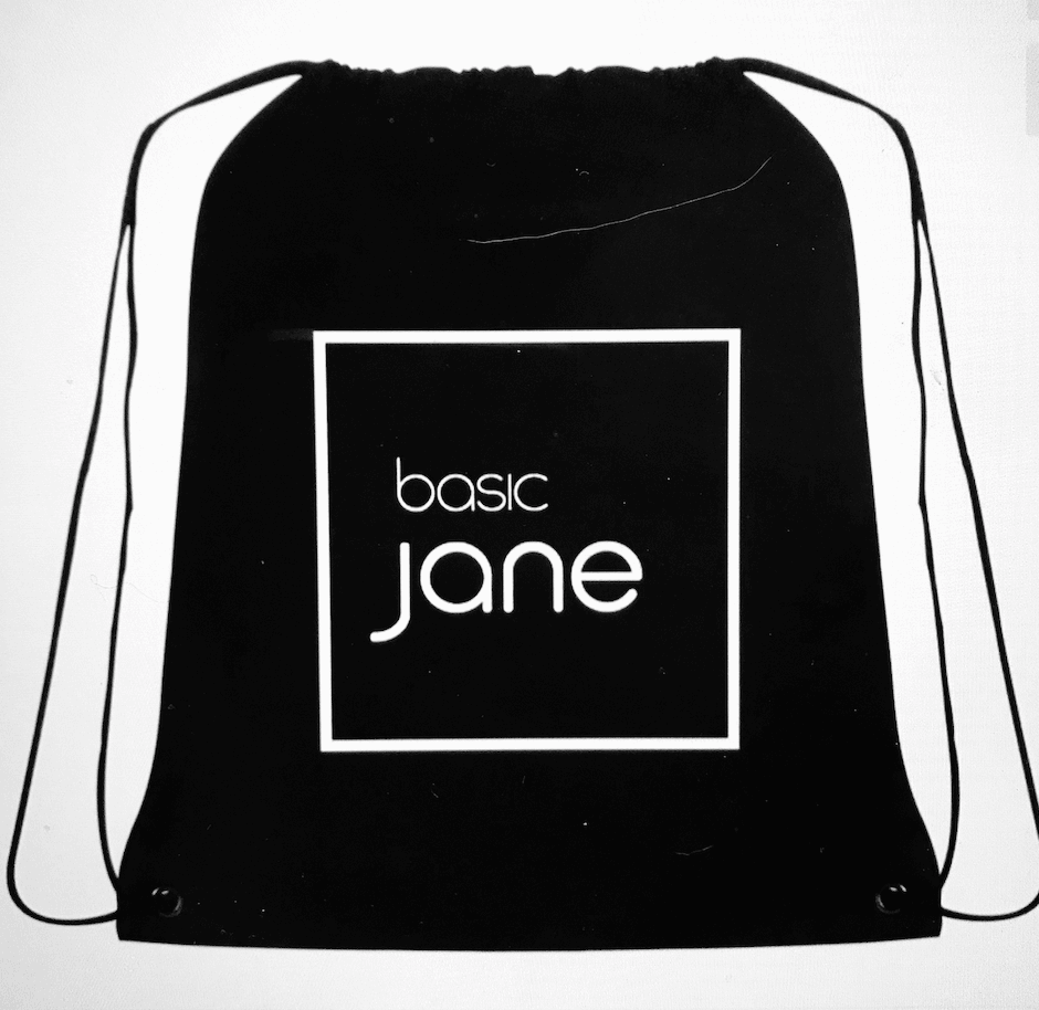 Merchandise backpack from the leading CBD topical company founded by Jessica Tonani and Kersten Gaba | Basic Jane