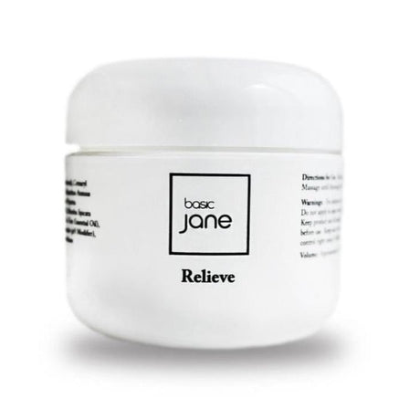 Basic Jane Cream 2 Ounce Relieve  CreamRelieve Cream: CBD Creams with Hemp Extract